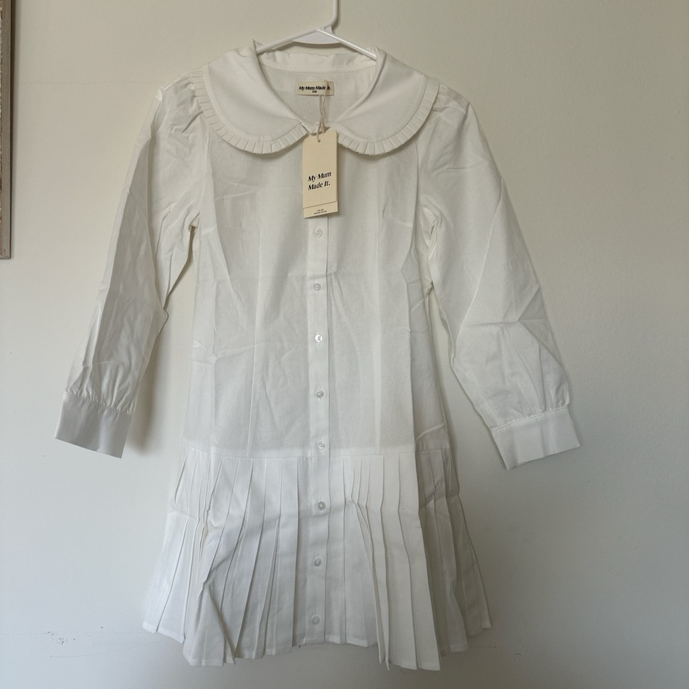 My Mum Made It Pleat Shirt Dress